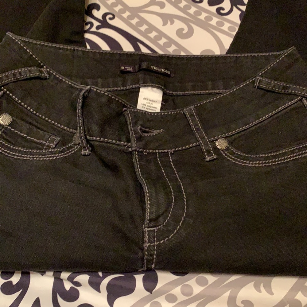 Maurice’s sz M black jeans great condition - Picture 4 of 4